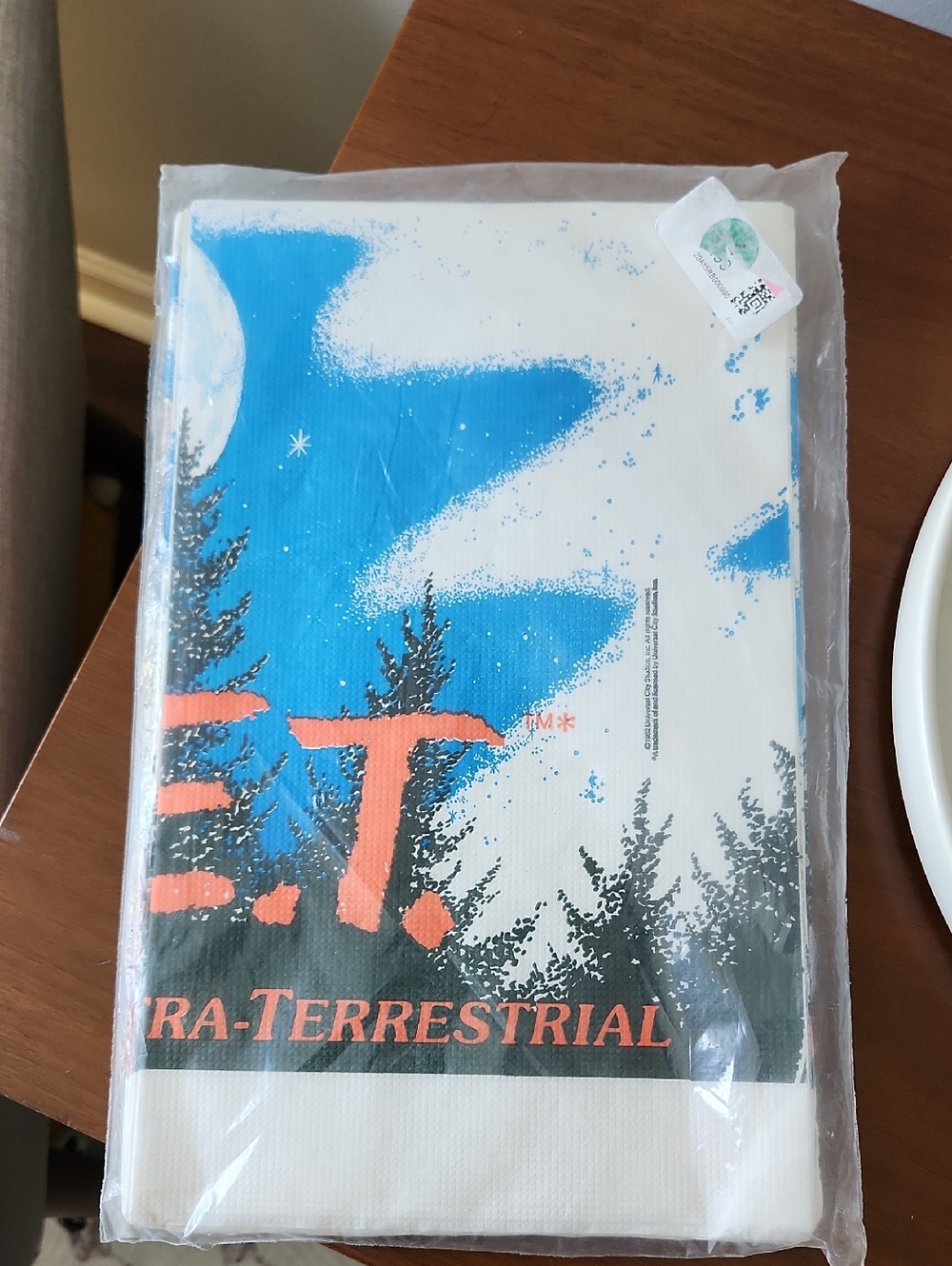 Vintage NOS ET Extra-Terrestrial Tablecloth Table Cover